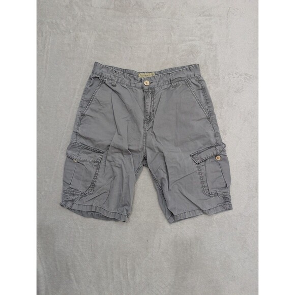 Lucky Brand Cargo Shorts Mens Size 16 100% Cotton Light Blue - Picture 1 of 5